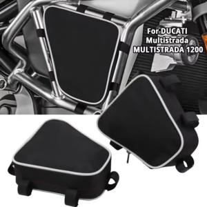 For DUCATI Multistrada 1200 Motorcycle Frame Crash Bars Waterproof Bag Repair Tool Placement Bag Toolbox Bags
