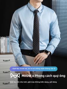 MiiOW | Áo Sơ Mi Dài Tay Chống Nhăn Siêu Nhẹ Nam