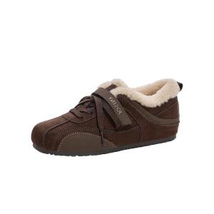 Josiny | Insulated Warm Training Shoe Retro Velcro Flats Snow Boots