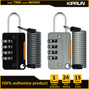 Kiprun khóa kết hợp lò xo Khóa Dây Thép 4 chữ số kết hợp Mini Khóa Bấm có mã an ninh không thấm nước thép không gỉ tăng cường Rod