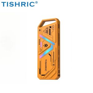 TISHRIC NVME Enclosure External Hard Drive SSD Case for Hard Drive 1.8Inch External Case M2 NVME SSD for Gaming PC Laptops PS4/5