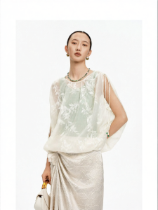 Willow Stripe Embroidery New Chinese Style Summer New Jade Drawstring Vest