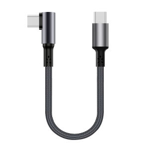 Cáp Sạc Nhanh 100W USB A/USB C Sang Type C Dạng Khuỷu 90 Độ Cáp Dữ Liệu Ngắn Cho iPhone & Sạc Dự Phòng Tùy Chọn Chiều Dài 0.15/0.25/0.5/1m