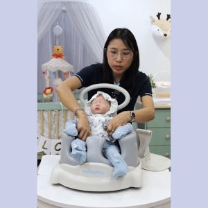 BEBEPLAY เก้าอี้หัดนั่ง ฝึกหัดเดิน เบาะนั่งทำจากวัสดุ PU baby dinning chair (3m+)