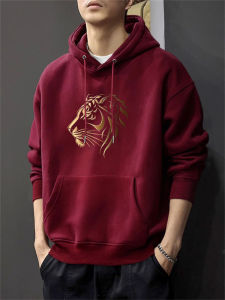 JIANMUJI | Fleece Lined Thickened American Style Loose Hoodie