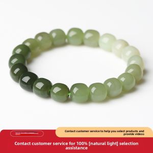 QINBAOSHUIJING | Natural Turquoise Jade Bracelet for Women