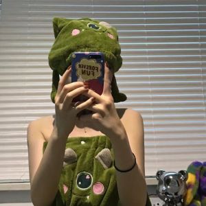 หมวกแชมพูแห้งขนแกะการ์ตูนน่ารักสําหรับผู้หญิงมูลค่าความสวยงามสูงผ้าขนหนูแห้งเครื่องมือแชมพูสําหรับเด็ก