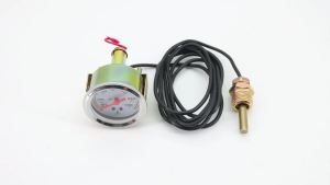 RYSJM | 2" 52MM Water Temp Gauge 38-121℃/100-250℉ Mechanical 12V Water Temperature Gauge Car Meter With Water Temp Sensor