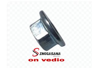 MUR FLANGE M10 KEPALA KUNCI 14 PUTIH SHOCKBREAKER. HEAD RUBAHAN CRANK