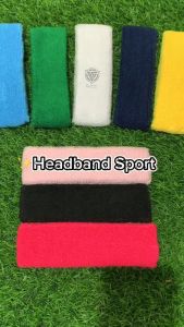 Headband Bandana Polos / Headband Hairband Ikat Kepala Sport Olahraga Basketball Yoga Bahan Wol Tebal