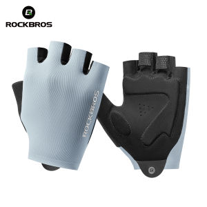 RockBros | ROCKBROS Summer Cycling Half Finger Gloves High Elastic Lightweight Breathable Shock Absorption Palm Pad Men Women Cycling Glove
