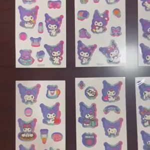 10 Pieces Painted Luminous Tattoo Stickers Kuromi Cartoon Children Girls Animal Water Cup Arm Face Stickers