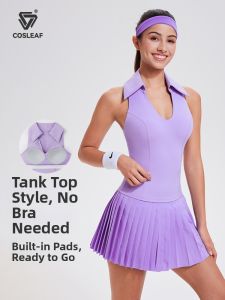 COSLEAF | Padded Sport Vest for Summer Yoga Running Training
