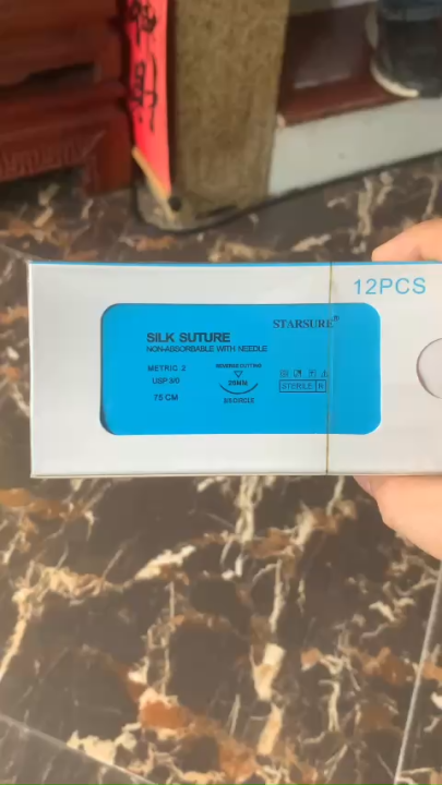 Chỉ khâu phẫu thuật không tiêu Silk Suture - Chỉ khâu lụa dùng trong y ...