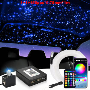 VASTFIRE | 16W Split Starlight Headliner Kit Fiber Optic RGBW Star Lights for Car Roof Ceiling with 1/2/4 Light Heads APP/Remote Control
