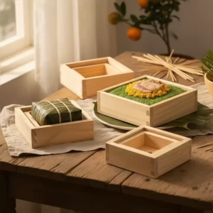 Bộ 4 Khuôn Bánh Chưng Vuông Gỗ Thông Cao Cấp Tiện Lợi - Giải Pháp Gói Bánh Chưng Thông Minh Nhanh Chóng Cho Gia Đình Ngày Tết Không Cần Khéo Tay