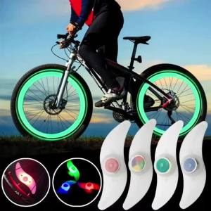Colorful Bike Wheel Spoke Light Waterproof MTB Balance Bicycle Light LED Tyre Tire Flash Lights Warning Cycling Lamp