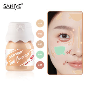 SANIYE Full Cover Concealer Tahan Lama Color Corrector Botol Susu Wajah Foundation Kosmetik 15ml R8046