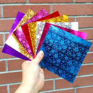 กระดาษพับรูปผีเสื้อ DIY กระดาษสีสันสดใส เครื่องมือทำเครื่องเขียน เครื่องประดับแฟชั่น ของเล่น งานฝีมือ เรียบง่าย ทันสมัย ​​กระดาษสีสันสดใส