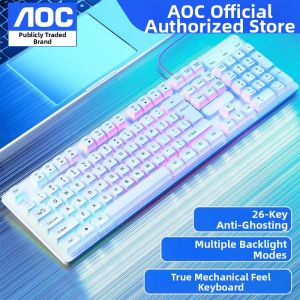 AOC | Wired Keyboard and Mouse Set for Office and Gaming Universal for Computers