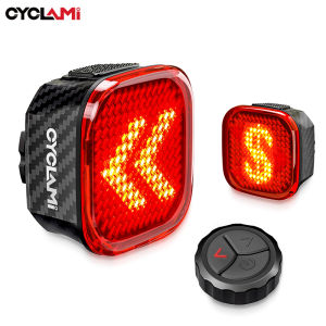 CYCLAMI Team Sync Tail Light Bike Turn Signals Bicycle Rear Light Wireless Remote Control Warning Cycling Expression taillights