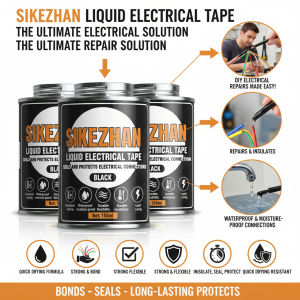 Liquid Electrical Tape Black 150ml Waterproof Insulating Coating for Wires Seals & Protects Electrical Connections Fast Cure