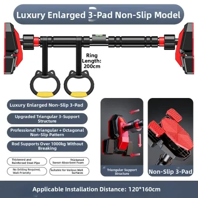 Helang | Adjustable No-drill Pull Up Bar Door Frame Gym Equipment