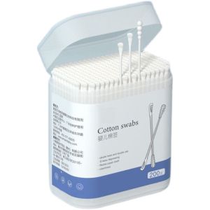 Baby Disposable Cotton Swabs Double Head Ear Spoon Head Ear Cleaning Nose Ear Cleaning Stick Belly Button Cleaning Stick