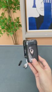 Lingke shaver for men blade handle cover shaver for men rechargeable original brand shaver razor for private part men USB Charging Electric Shaver for Men Portable Razor Beard Knife Mens Face Body Wet-Dry Dual Use Washable
