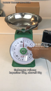 CROWN TIMBANGAN Buah dan Daging Manual Maksimal Berat 15kg Timbangan Body Stainless Berkualitas