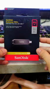 USB TypeC 3.2 Sandisk extreme pro CZ890 đọc 1000MB/s ghi 900MB/s - vỏ hợp kim nguyên khối (Đen) Nhat Tin Authorised Store