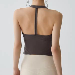 Padded Back-Exposing Slimming Quick-Dry Yoga Vest