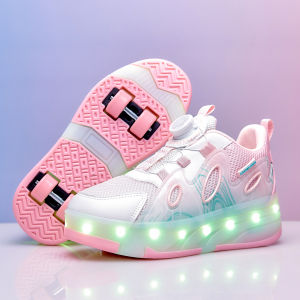KUOBURENSHENG | Detachable LED Roller Skates Girls Sports Shoes