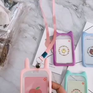 ONE-C324 Name Tag ID Card Holder Gantungan Kartu Nama Atau Panitia Motif Kartun / Tali ID Card Nama