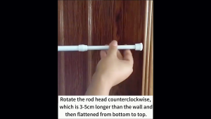 1pcs Rail Hooks Nail-Free Curtain Clamp Rods Clips Hook Self Adhesive Adjustable Shower Household Storage Hanging Stick Rack Holder