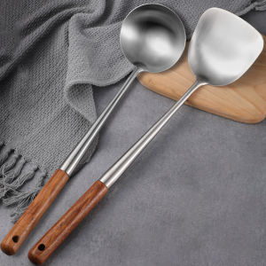 HANXIAO | Long Handle 304 Stainless Steel Cooking Utensil Set Chef Special