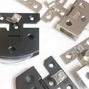 Glass Door Hinge Wine Cabinet Door Hinge No Drilling Frameless Clamp Glass Hardware Household Silver Zinc Alloy Attachment