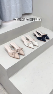 Viditi Viviana Mules Heels 3 cm | Shoes | Sepatu Import Wanita | Pesta | Wisuda | Kerja