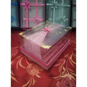 souvernir seserahan pernikahan/ box hantaran/ parcel lamaran set lengkap 4pcs hias tile