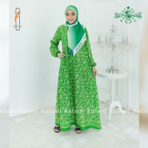 GAMIS BATIK FATAYAT NU WANITA TANPA KARET BELAKANG SANWOS PREMIUM PAYUNG JUMBO