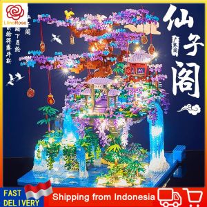 Block Nano Mainan Blok Bangunan Besar Chinese Architecture Balok Block Susun Hadiah Anak-anak
