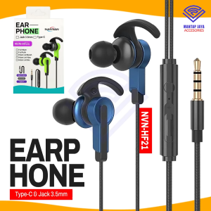 [COD] NANVAN NVN-HF21 HEADSET EARPHONE GAMING SUPER BASS JACK 3.5MM / USB-C SPORT PREMIUM QUALITY