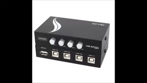 Bộ chia 4 máy tính dùng chung 1 máy in Switch USB MT-VIKI Tặng 2 dây máy in dài 1.5m