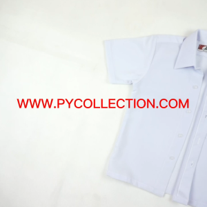 Combo Deal Sepasang ~ Baju Melayu Seluar Melayu Seluar Rendah Putih Licin Cotton / Baju Sekolah Jenama Black Cat BC015