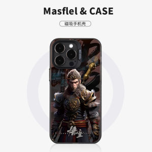 สไตล์จีนลมลิงKing Legendการดูดซับแม่เหล็กเคสโทรศัพท์สําหรับiPhone 16/15 Pro Max 14 Plus 13 12 11 Pro 10 9 8