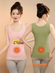 Áo ba lỗ nữ MiiOW lót lông cừu giữ ấm có túi giữ nhiệt bụng