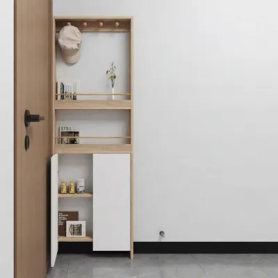 Floor Standing Narrow Wall Corner Storage Rack Ultra Thin Home Use Bookshelf Children Snack Picture Book Multi-layer Cabinet