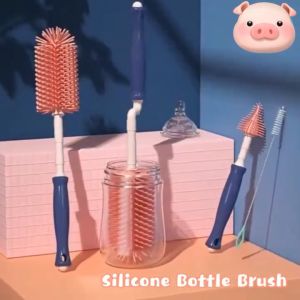 SWEETYBABY 3 In 1 Baby Bottle Brush Set: A Durable Bottle Cleaning Tool