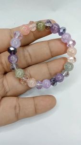 Gelang Manik Mutiara Pecah Mix Crystal Ceko Premium