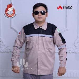 baju wearpack safety seragam proyek lapangan terbaru ori 100% bahan americandrill